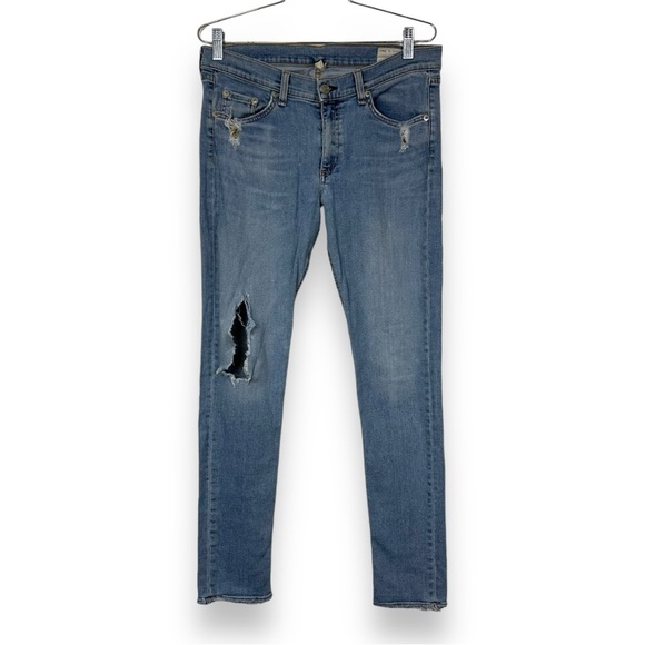 Rag & Bone Everton Skinny Jeans 30 Light Blue - Picture 1 of 13